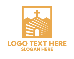 Jesus - Golden Church Community logo design