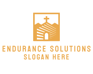 Golden Church Chapel logo design