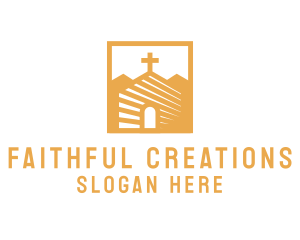 Faith - Golden Church Chapel logo design