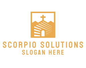 Golden Church Chapel logo design