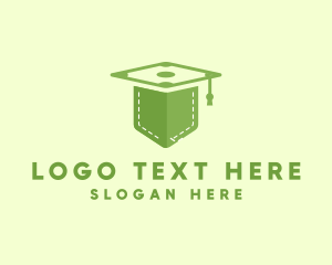 Degree - Pocket Graduation School logo design
