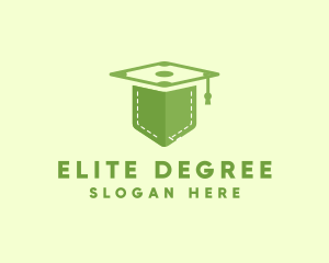 Degree - Pocket Graduation School logo design