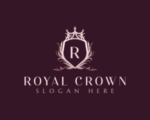 Crown Decorative Crest logo design