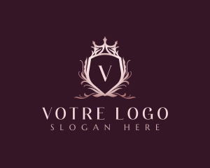 Vip - Crown Decorative Crest logo design