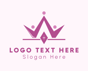 Queen - Princess Crown Jewelry logo design