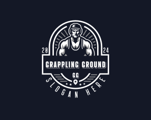 Male Wrestling Championship logo design