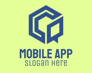 Comment - Hexagon Chat Messaging Application logo design