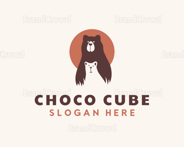 Bear Cub Animal Logo