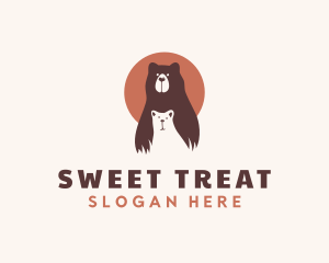 Bear Cub Animal logo design