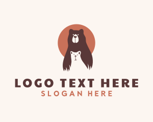 Bear Cub Animal Logo