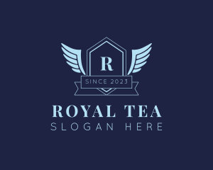 Royal Wings Shield logo design