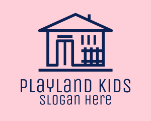 Minimalist Daycare Building logo design