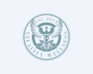 Caduceus Hospital Wellness logo design