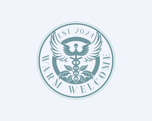 Caduceus Hospital Wellness logo design