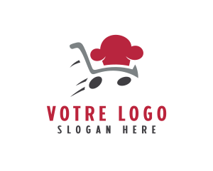Shopping - Chef Hat Shopping Cart logo design