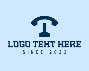 Receiver - Telephone Telecommunication Phone logo design
