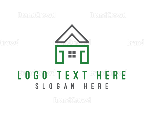 House Landscaping Construction Logo
