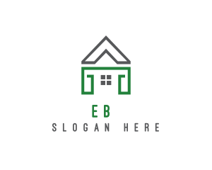 House Landscaping Construction Logo