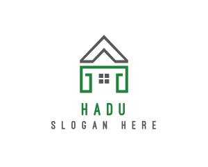 House Landscaping Construction Logo