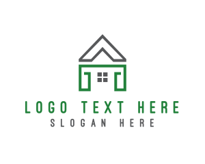 Window - House Landscaping Construction logo design