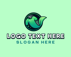 Sparkling - Leaf Shirt Clean logo design