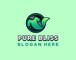 Leaf Shirt Clean logo design