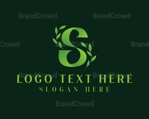 Organic Natural Letter S Logo