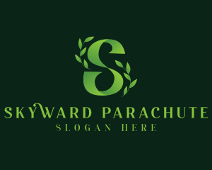 Organic Natural Letter S logo design