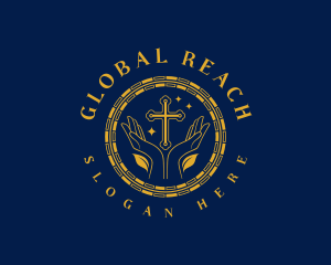 Missionary - Missionary Hand Cross logo design