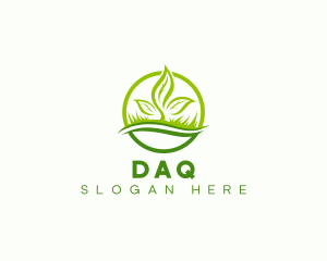 Leaf Grass Lawn Logo