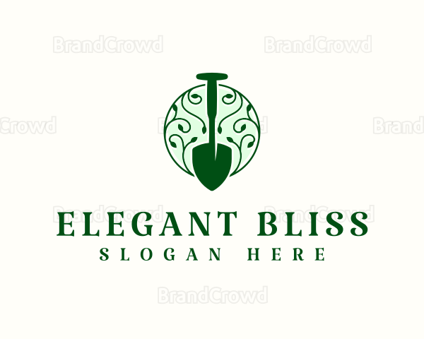 Botanical Garden Shovel Logo