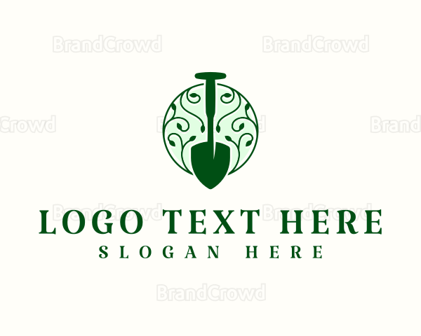 Botanical Garden Shovel Logo