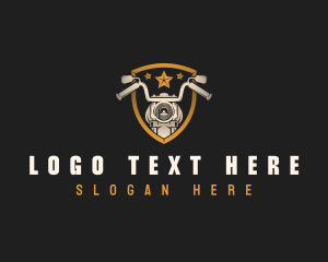 Vintage - Vintage Motorcycle Rider logo design