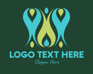Human - Eco Friendly Community logo design
