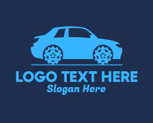 Blue - Car Mechanic Repair logo design