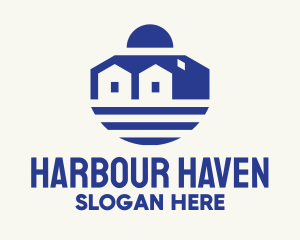 Harbour - Mediterranean House Seaside logo design