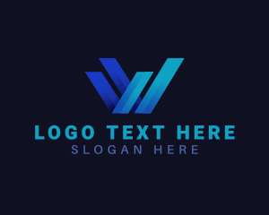 Fold - Creative Startup Letter W logo design