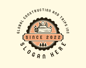 Wood Carpentry Tools Logo