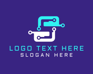 Technician - Technology Software Letter S logo design
