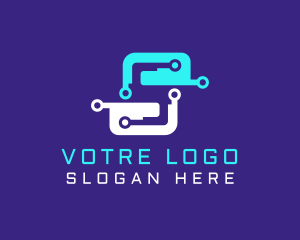 Technology Software Letter S  Logo