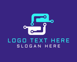 App - Technology Software Letter S logo design