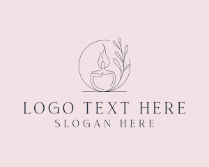 Scented - Candlelight Decoration Souvenir logo design