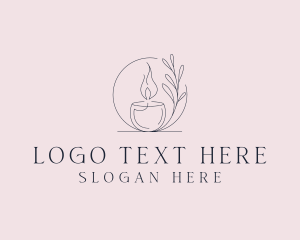 Handmade - Candlelight Decoration Souvenir logo design