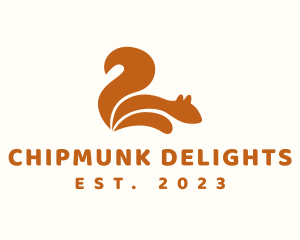 Animal Squirrel Tail logo design