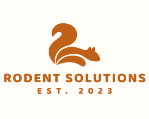 Rodent - Animal Squirrel Tail logo design