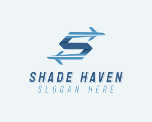 Plane Forwarding Letter S logo design