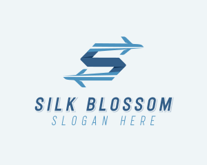 Plane Forwarding Letter S logo design