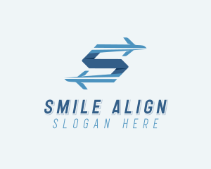 Plane Forwarding Letter S logo design