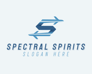 Plane Forwarding Letter S logo design