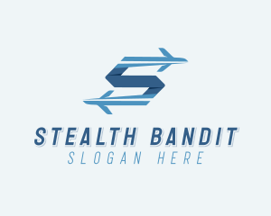 Plane Forwarding Letter S logo design